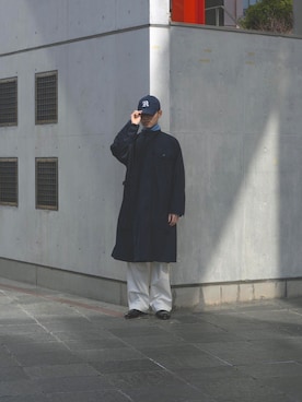 「Engineered Garments（エンジニアードガーメンツ）のアイテム（ジャケット/アウター）」を使った、matsudatakumiiさん（骨格ナチュラル・メンズ・168cm）の春コーディネート