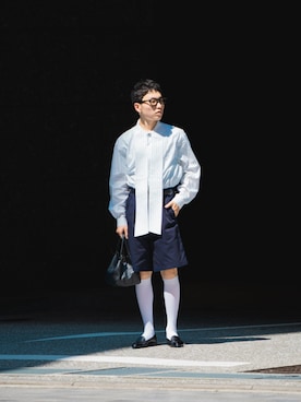 「JOURNAL STANDARD（ジャーナルスタンダード）のアイテム」を使った、matsudatakumiiさん（骨格ナチュラル・メンズ・168cm）の夏コーディネート