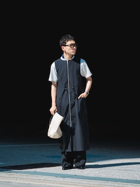 「Ray BEAMS（レイビームス）のアイテム（ジャケット/アウター）」を使った、matsudatakumiiさん（メンズ・168cm）の夏コーディネート