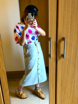 「スボーツミックス」｜「アイテム（スカート）」を使った、mykeychanさん（レディース・159cm）の夏コーディネート