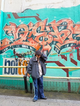 「アイテム（ナイロンジャケット）」を使った、masayoさん（メンズ・168cm・20代）の秋コーディネート