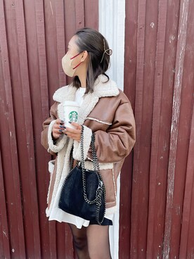 jouetie（ジュエティ）の「ランチコート【ムートンコート】（ムートン 