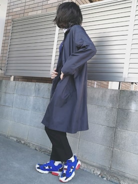 「UNIQLO JW ANDERSON」｜「アイテム（ステンカラーコート）」を使った、Null-Ponさん（メンズ・164cm）の冬コーディネート
