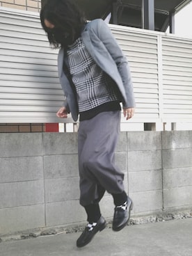 「H&M（エイチ・アンド・エム）のアイテム（レッグウェア）」を使った、Null-Ponさん（メンズ・164cm）の冬コーディネート