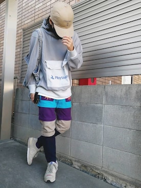 「秋のコーデ」｜「UNIQLO（ユニクロ）のアイテム（キャップ）」を使った、Null-Ponさん（メンズ・164cm）の秋コーディネート