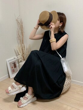 ワンピース ドレスを使った 黒ワンピ の人気ファッションコーディネート Wear