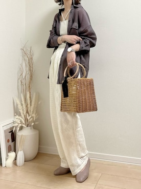 「NICAL（ニカル）のアイテム」を使った、だぶるさん（レディース・160cm）の春コーディネート