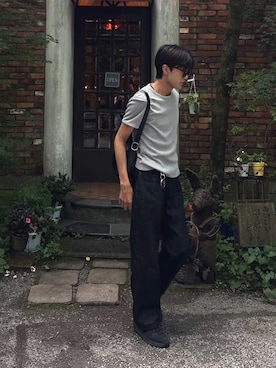 𝑆𝐻𝑈𝑁_𝑆𝑈𝐾𝐸さん(メンズ・175cm)の夏コーディネート