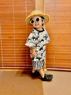 「アイテム（サンダル）」を使った、taiさん（キッズ・90cm）の夏コーディネート