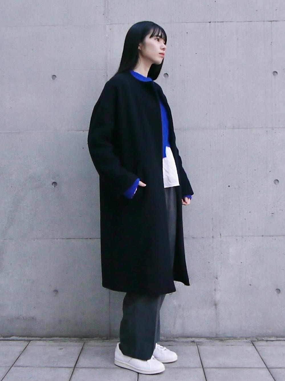 CINOHのノーカラーコートを使った人気ファッションコーディネート - WEAR