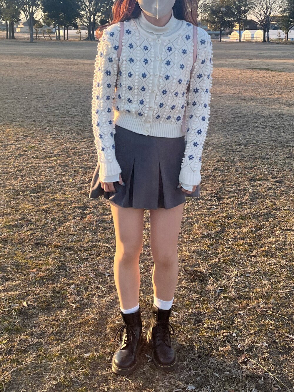 「epineのアイテム（ニット/セーター、ホワイト系）」を使った、kanon さん（レディース・161cm）の夏コーディネートの1枚目の写真