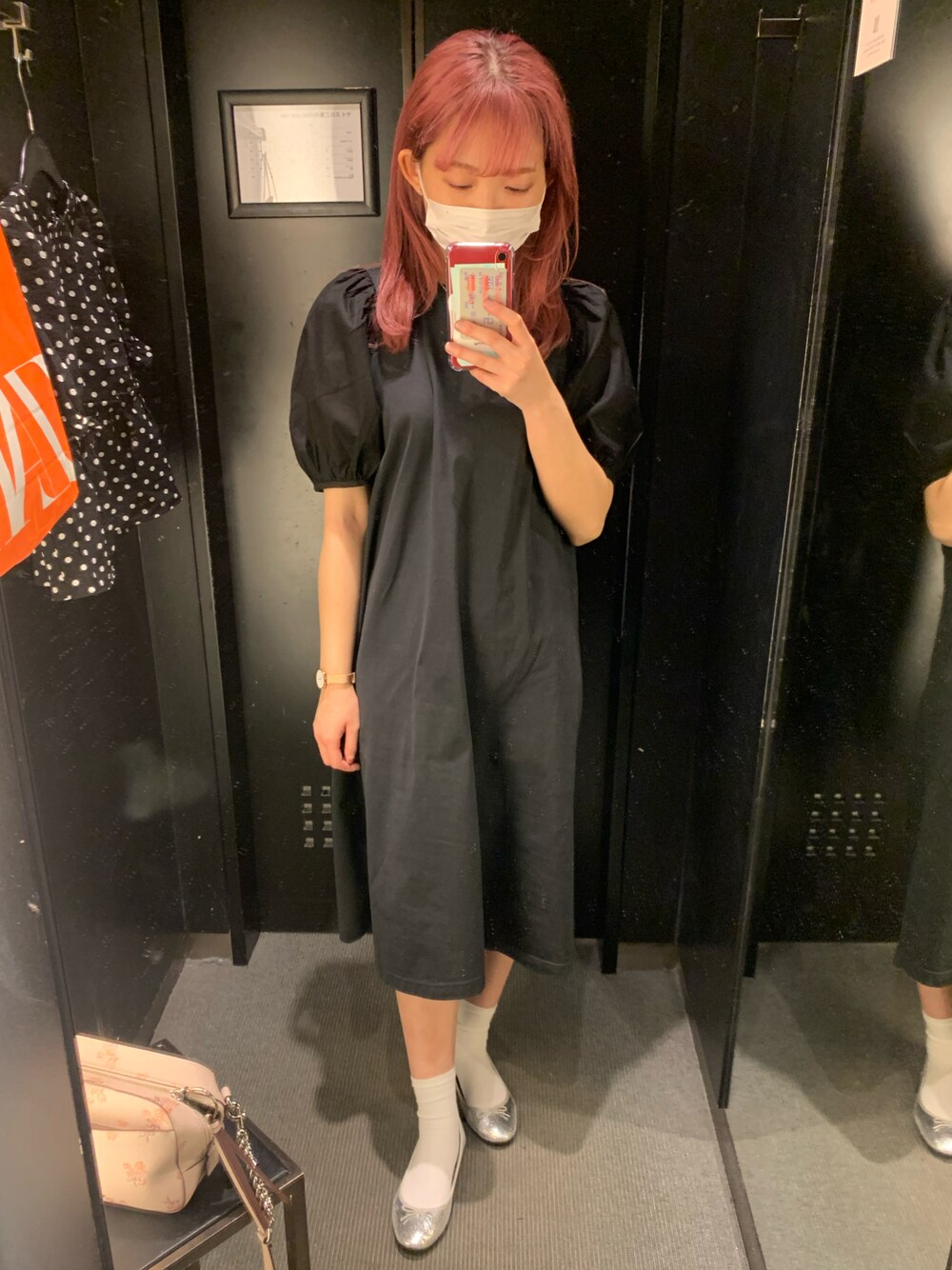 「GUコーデ」｜「GUのアイテム（ワンピース/ドレス、ブラック系）」を使った、kanon さん（レディース・161cm）の夏コーディネートの1枚目の写真