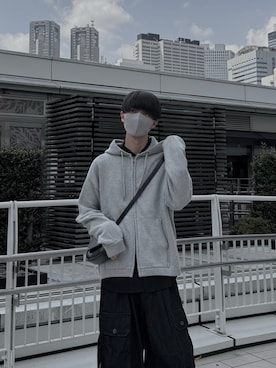 「アイテム（カーゴパンツ）」を使った、Ryuさん（メンズ・180cm）の夏コーディネート