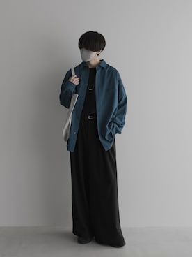 「remer（リメール）のアイテム（パンツ）」を使った、Ryuさん（メンズ・180cm）の冬コーディネート