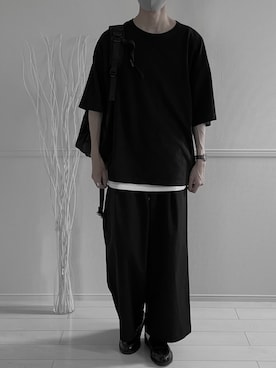 「remer（リメール）のアイテム（パンツ）」を使った、Ryuさん（メンズ・180cm）の冬コーディネート