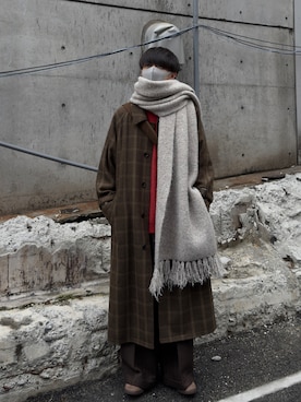 「アイテム（ステンカラーコート）」を使った、Ryuさん（メンズ・180cm）の秋コーディネート