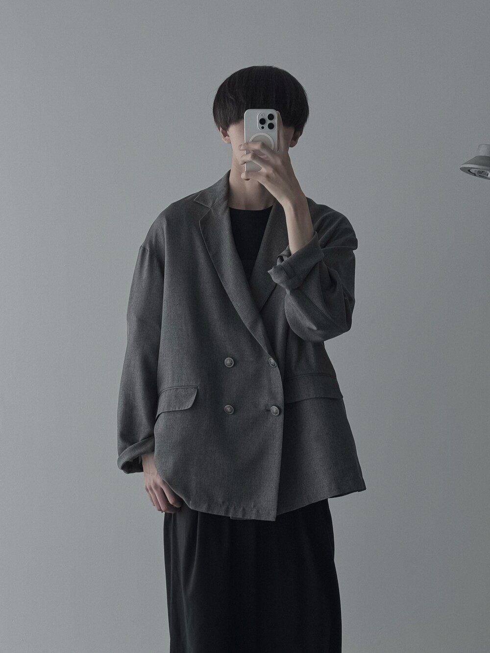 remer」 テーラードジャケット X-SMALL ブラック系その他 メンズ loose 