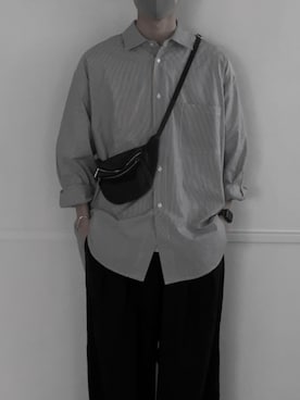 「remer（リメール）のアイテム（パンツ）」を使った、Ryuさん（メンズ・180cm）の冬コーディネート