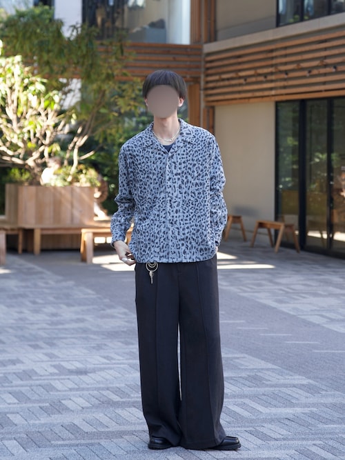 Leopard knit shirts/レオパードニットシャツ（シャツ/ブラウス