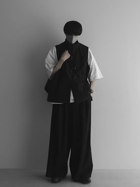「remer（リメール）のアイテム（パンツ）」を使った、Ryuさん（メンズ・180cm）の春コーディネート