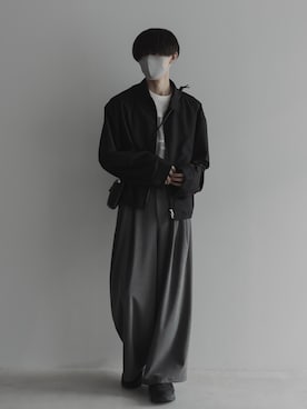「remer（リメール）のアイテム（パンツ）」を使った、Ryuさん（メンズ・180cm）の春コーディネート