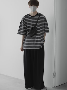 「remer（リメール）のアイテム（パンツ）」を使った、Ryuさん（メンズ・180cm）の夏コーディネート