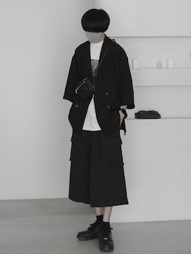 「remer（リメール）のアイテム（パンツ）」を使った、Ryuさん（メンズ・180cm）の夏コーディネート