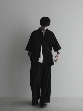 「remer（リメール）のアイテム（パンツ）」を使った、Ryuさん（メンズ・180cm）の春コーディネート
