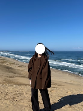 「アイテム（その他アウター）」を使った、saさん（レディース・153cm）の秋コーディネート