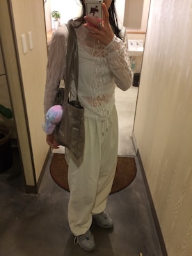 「Ray BEAMS（レイビームス）のアイテム」を使った、𝙝𝙖𝙧𝙪𝙠𝙖さん（レディース・169cm）の夏コーディネート