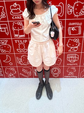 「FEKETE（フェケテ）のアイテム」を使った、𝙝𝙖𝙧𝙪𝙠𝙖さん（レディース・169cm）の夏コーディネート