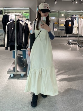 「Kastane」｜「アイテム（帽子）」を使った、𝙝𝙖𝙧𝙪𝙠𝙖さん（レディース・168cm）の春コーディネート