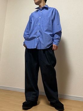 「clarks」｜「アイテム（セットアップ）」を使った、gen.さん（メンズ・162cm）の春コーディネート