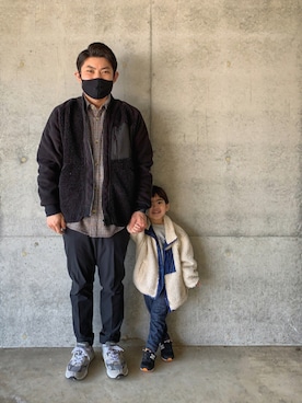 「DEAR LAUREL（ディアローレル）のアイテム」を使った、Azさん（メンズ・165cm）の冬コーディネート