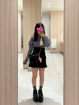 「アイテム（ソックス/靴下）」を使った、yu♡さん（レディース・152cm）の秋コーディネート