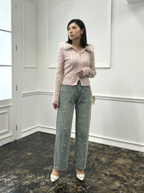 JULIE LATOUR ウールン商会 リアルファー 毛皮 ニット JULIE LATOUR ウールン商会 リアルファー 毛皮 ニット JULIE
