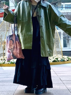 「merry jenny（メリージェニー）のアイテム（ブーツ）」を使った、めんめんさん（レディース・158cm）の冬コーディネート