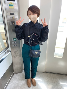 「OSIRIS（オサイラス）のアイテム」を使った、Hazukiさん（レディース・156cm）の春コーディネート