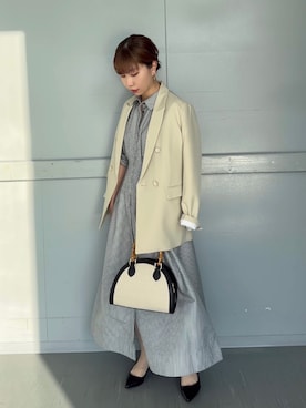 「Te chichi（テチチ）のアイテム（シャツワンピース）」を使った、ayakaさん（レディース・155cm）の春コーディネート