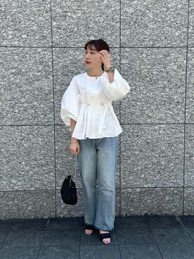 「Te chichi（テチチ）のアイテム（ブルゾン）」を使った、ayakaさん（レディース・155cm）の春コーディネート