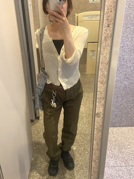 「アイテム（チノパンツ）」を使った、rumiさん（レディース・160cm・20代）の夏コーディネート