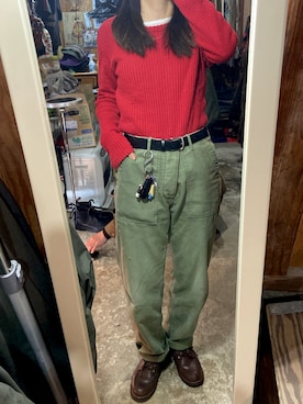 「REGAL（リーガル）のアイテム（ブーツ、ブラウン系）」を使った、rumiさん（レディース・160cm）の春コーディネート