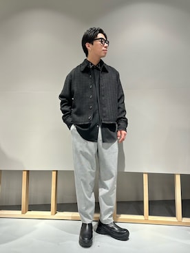 「ツイードジャケット」｜「アイテム（ブルゾン）」を使った、Y.さん（メンズ・172cm）の春コーディネート