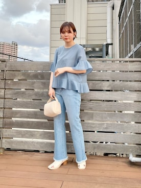 「kbf_ootd」｜「アイテム（その他）」を使った、serikaさん（レディース・153cm）の春コーディネート