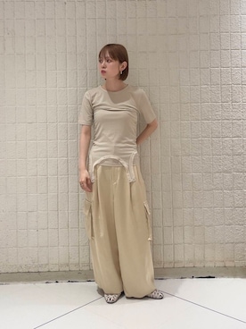 「LAATO（ラート）のアイテム」を使った、serikaさん（レディース・153cm）の夏コーディネート