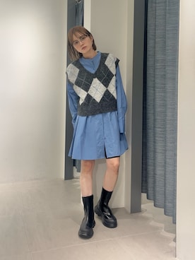 「アイテム（ワンピース/ドレス）」を使った、serikaさん（レディース・153cm・20代）の秋コーディネート