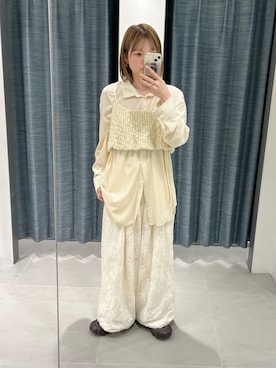 「KBF（ケイビーエフ）のアイテム（トップス）」を使った、serikaさん（レディース・153cm）の春コーディネート