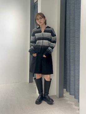 「アイテム（カーディガン/ボレロ）」を使った、serikaさん（レディース・153cm・20代）の秋コーディネート