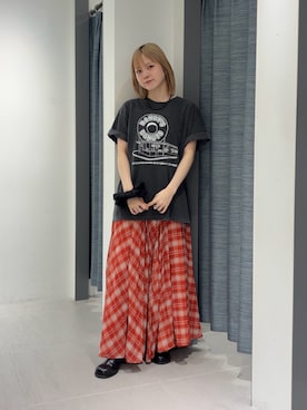 「KBF（ケイビーエフ）のアイテム（トップス）」を使った、serikaさん（レディース・153cm）の春コーディネート