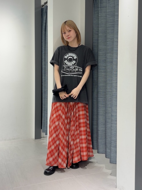 サーキュラーチェックプリーツスカート（スカート）｜KBF